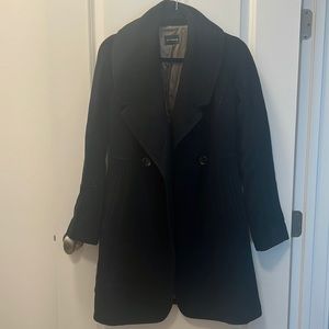 Club Monaco Size 6 Black Peacoat